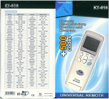 Univerzalni daljinski za klimu KT - 518