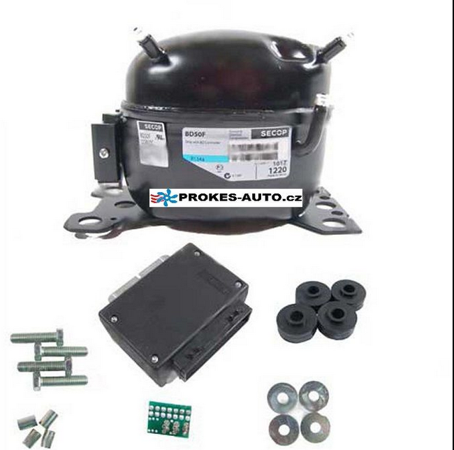 Kompresor SECOP BD50F 12/24V za hladnjak kam/bus R134A; 2,50