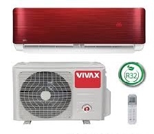 VIVAX klima R-DESIGN (12) KOMPLET (crvena)