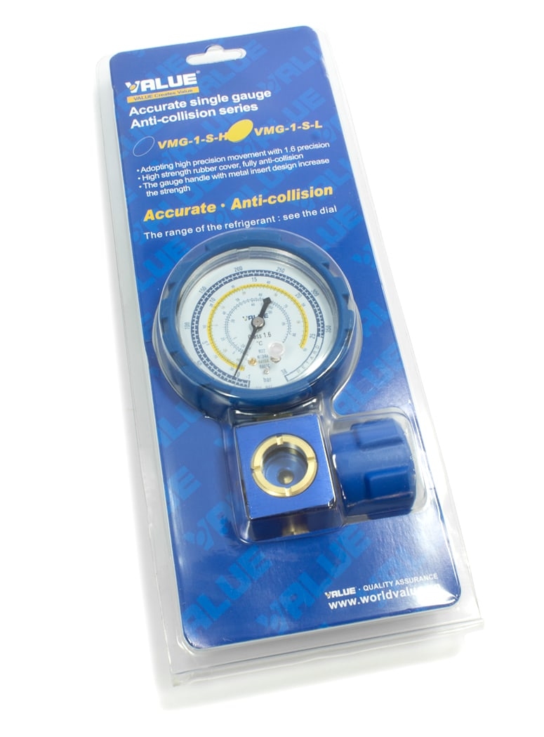 MANOMETAR VALUE R410a,R407c,R22,R134a VMG-1-S-L