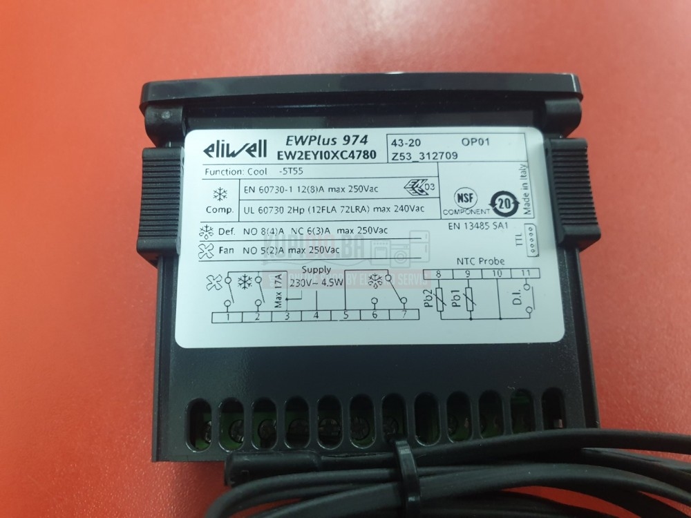Termostat EW PLUS 974 + 2 sonde NTC 230V