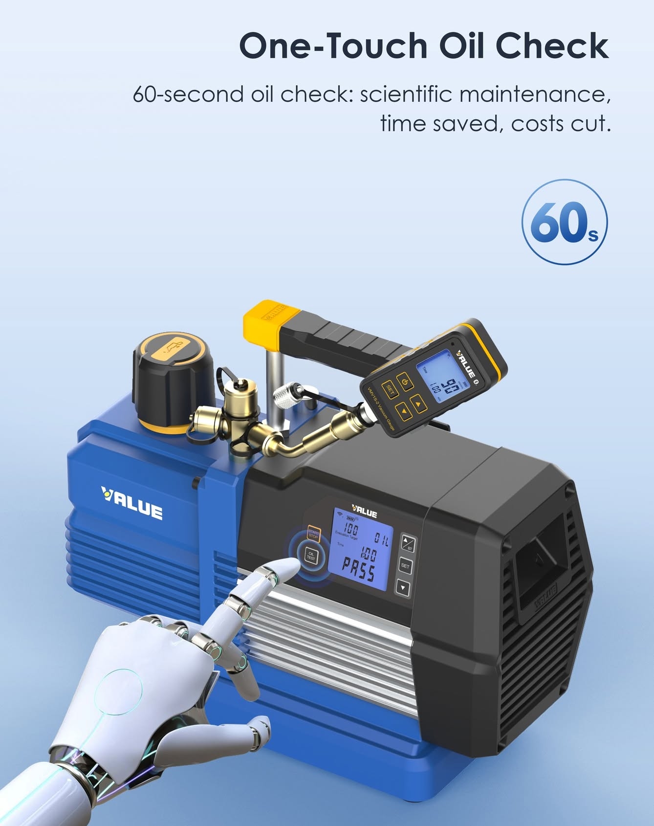 VAKUM PUMPA VALUE VP8DS 226L/min dvostepena smart bluetooth