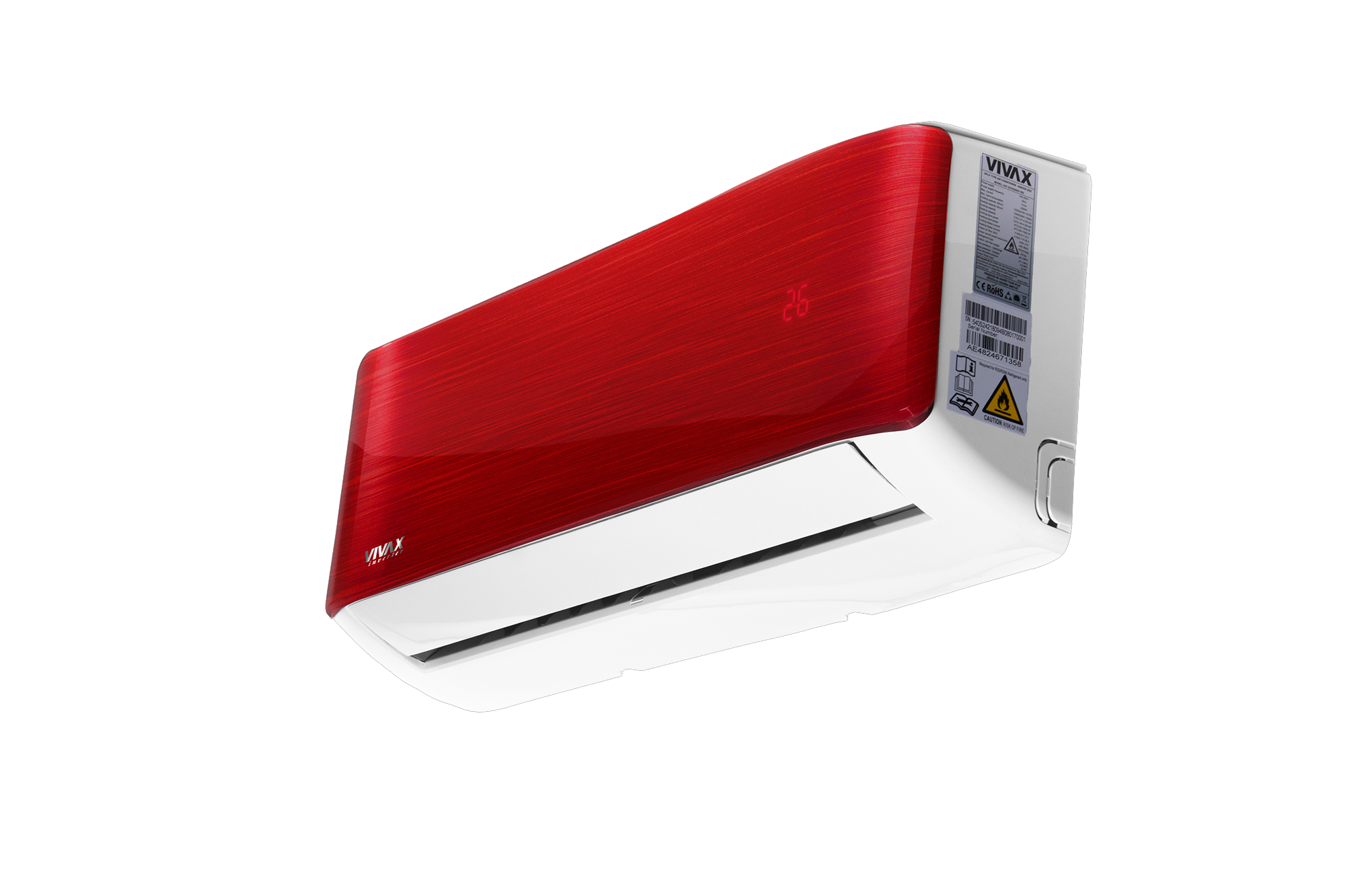 VIVAX klima R-DESIGN (12) KOMPLET (crvena)