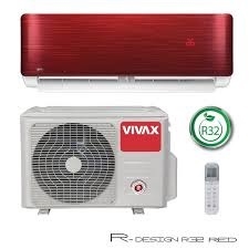 VIVAX klima R-DESIGN (12) KOMPLET (crvena)